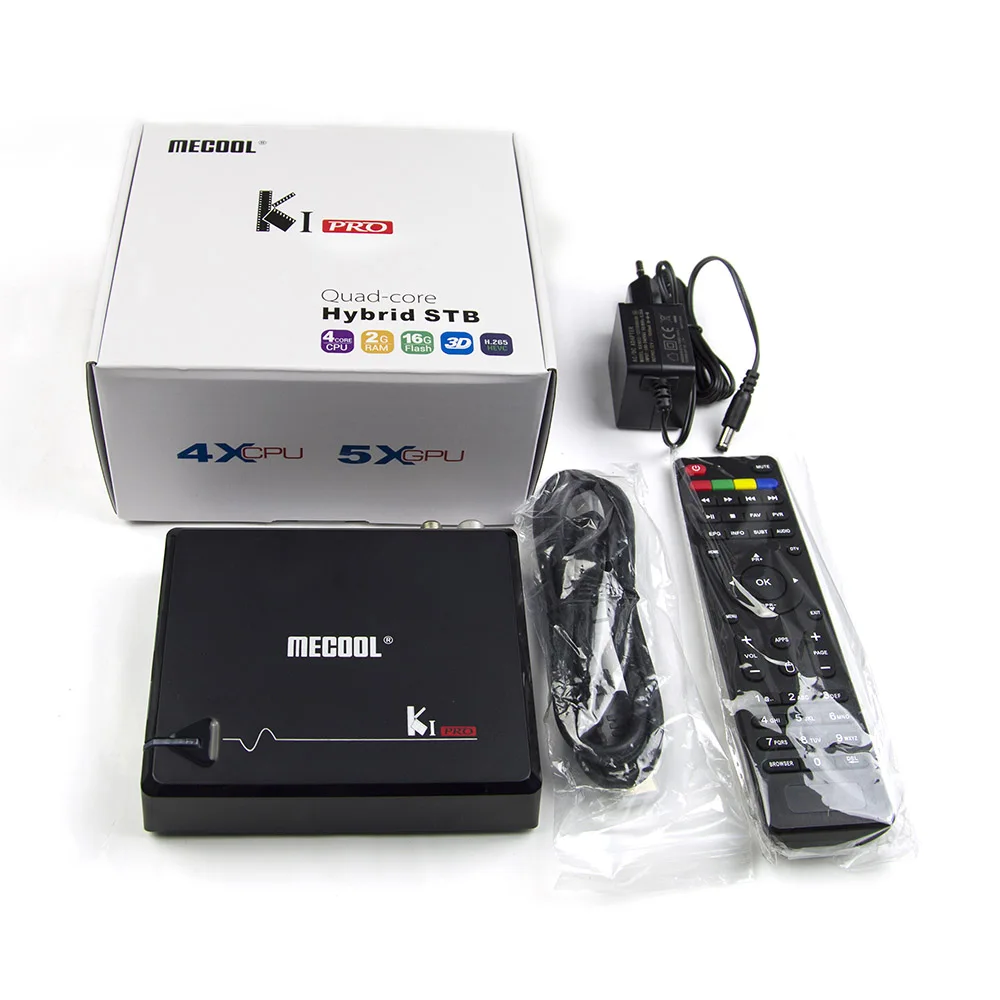  MECOOL KI PRO Android 7.1 TV Box Amlogic S905D Quad-Core DVB-T2 DVB-S2 DVB-C 2G DDR4 16G Set Top Bo