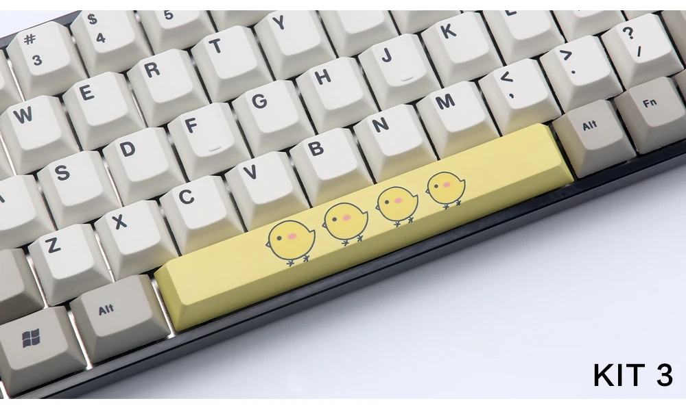 PBT пять Сторон краситель-подложенный пробел 6.25U Вишневый профиль keycap для DIY механическая клавиатура