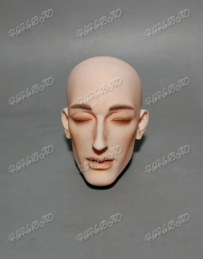 Closed eyes head