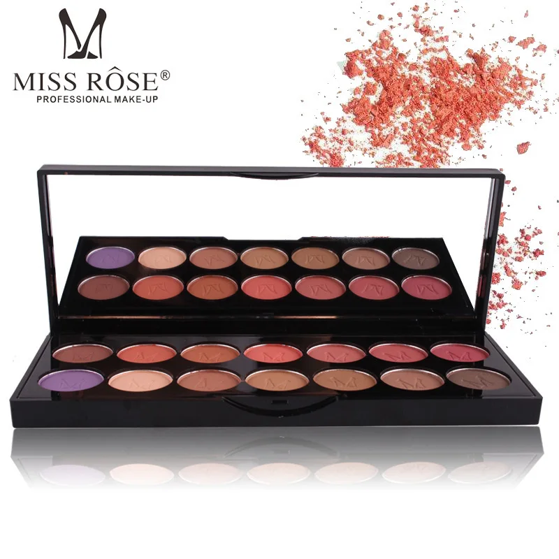 Бренд MISSROSE тени для век Матовая земля дымчатый водонепроницаемый палитра теней 14