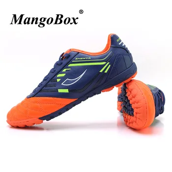 New Cool Men Soccer Shoes Sneakers Light Turf Soccer Shoes For Men Comfortable Big Boys Shoes Brand Blue Breathable Sneakers