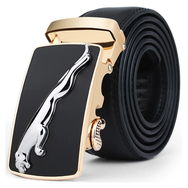 Famous Brand Belt Men Cowskin Genuine Luxury Leather Men's Belts Strap