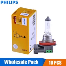 10 шт. Philips Vision H11 12 В 55 Вт 12362C1+ 30% Яркий свет Автомобильная галогенная фара авто лампочка противотуманная фара OEM упаковка