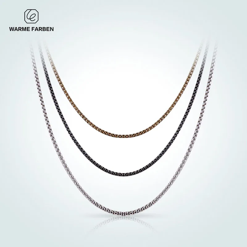 

WARME FARBEN Sweater Chain Accessories Sliver color Metal Long Chian 70cm Length Chain DIY Jewelry Brooch Chian Collare
