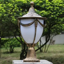 Ретро дверь виллы сад лампы водонепроницаемый открытый настенный светильник пост лампы конец вид таблицы освещения LU809102