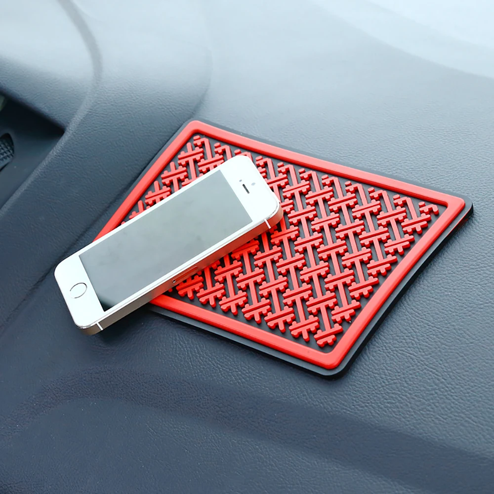 

Car Ornament 19.5*12.5cm PVC Non-slip Mat Universal Automobiles Interior Dashboard Decoration Magic Anti Slip Cushion Pad Holder