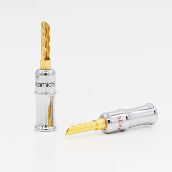 

24K Gold Plated Nakamichi Banana Plug Connector BFA banana plug