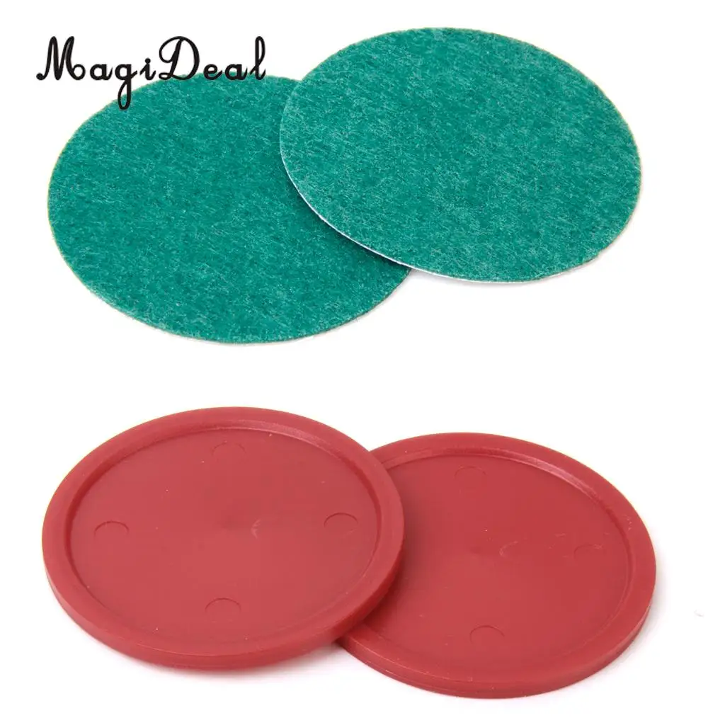 MagiDeal Brand New Classic Game Air Hockey 2Pcs Pucks Table Hockey Handles + 2Pcs Pushers for Entertainment Table Game Wholesale