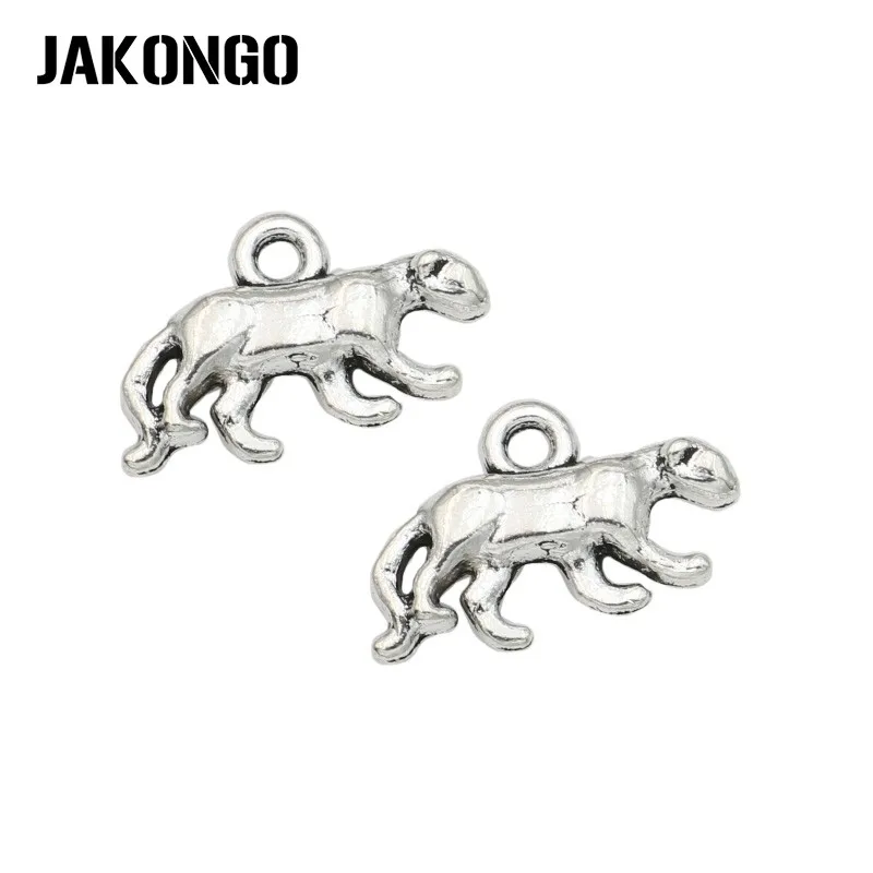 JAKONGO Античная Посеребренная леопардовая Подвеска для изготовления ювелирных