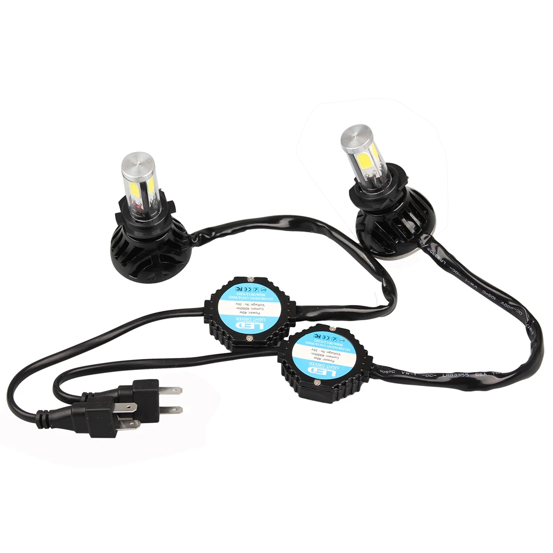 

Tonewan HOT Led Car Auto Headlight H7 80W 8000LM 4 COB Led All In One White Bulb for Automotives Headlight Fog lamp