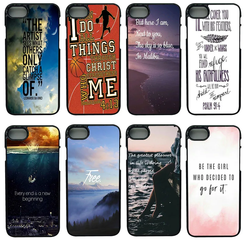 Positive Motivation Life Quotes Phone Case Anti knock Black Case Smooth