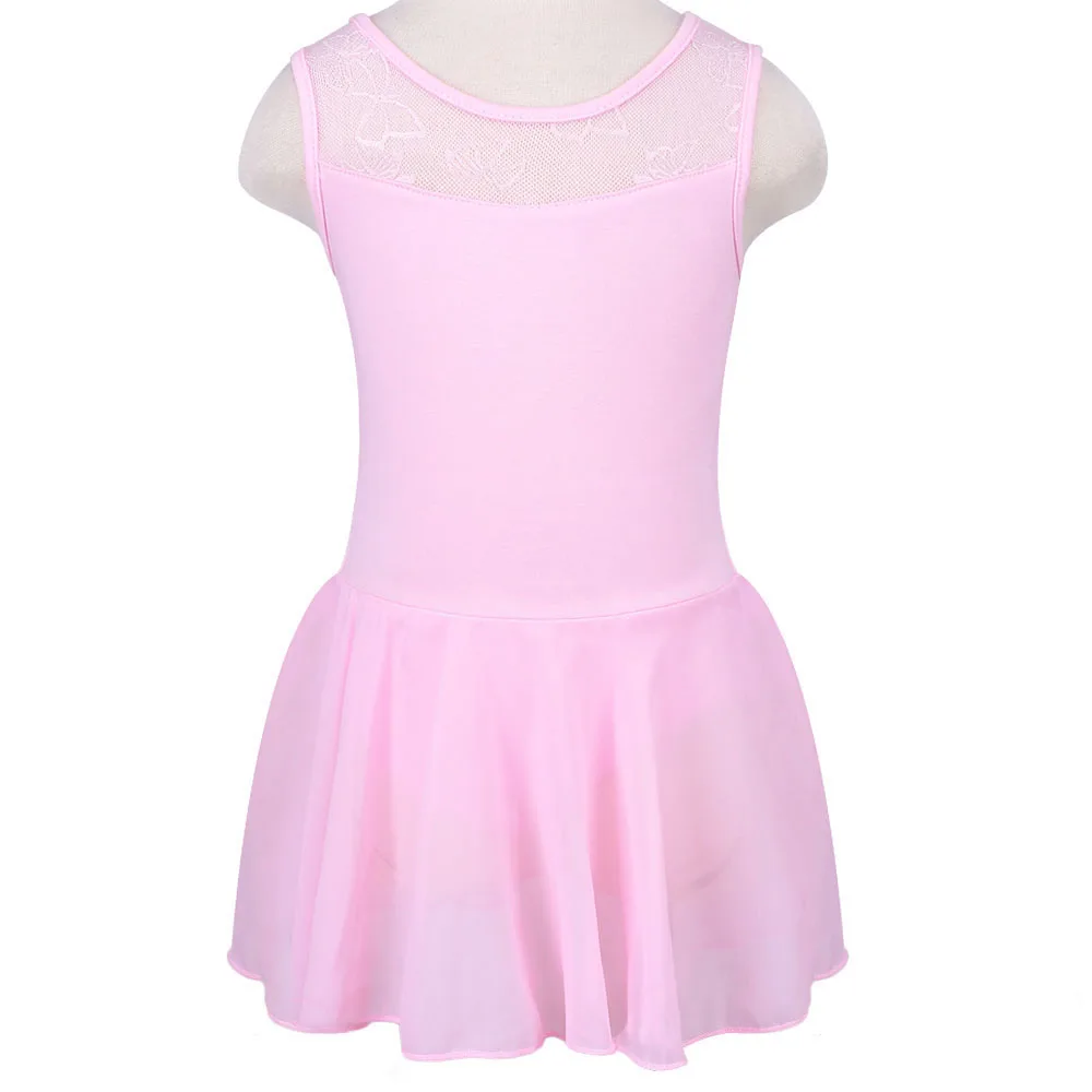 Для малышей подростков без рукавов розовый балетное платье трико для обувь девочек пачка танцевальная одежда костюмы балерина детски