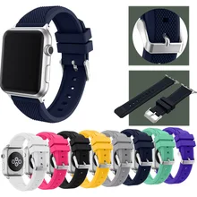 Apple Venda de Reloj para la Serie 1 Serie 2, Joyozy Deportivo de Silicona Suave Reloj Banda Correa de Reemplazo para Apple (Blanco 42 MM)