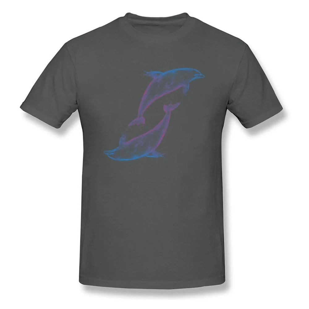 Dolphins New Arrival Short Sleeve Simple Style Top T-shirts Pure Cotton Round Collar Men Tops Tees Crazy Sweatshirts Labor Day Dolphins carbon