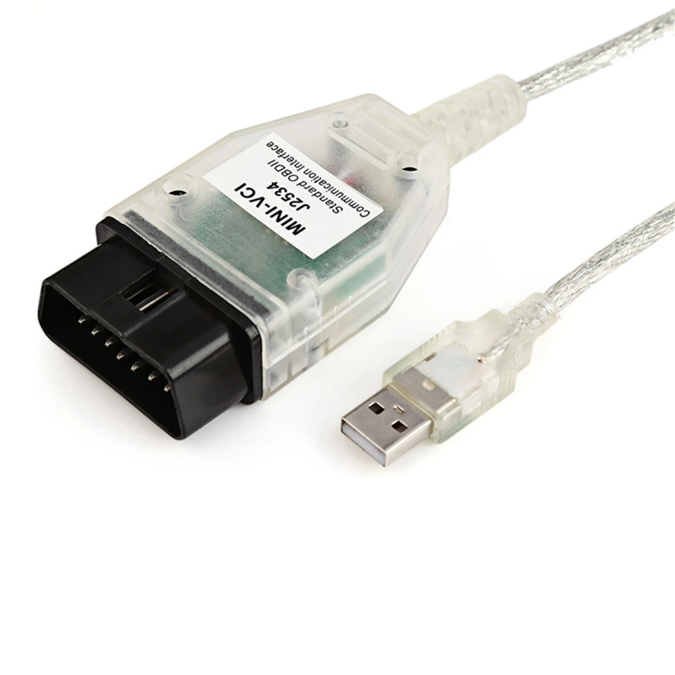 Мини VCI J2534 для TOYOTA TIS Techstream V14.20.019 OBD2 Диагностический кабель MINIVCI FTDI FT232RL чип MINI-VCI интерфейс сканер