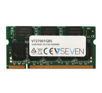 

V7 1GB DDR1 PC2700 - 333Mhz SO DIMM Notebook Memory Module - V727001GBS, 1 GB, 1 x 1 GB, DDR, 333 MHz, 200-pin SO-DIMM, Green