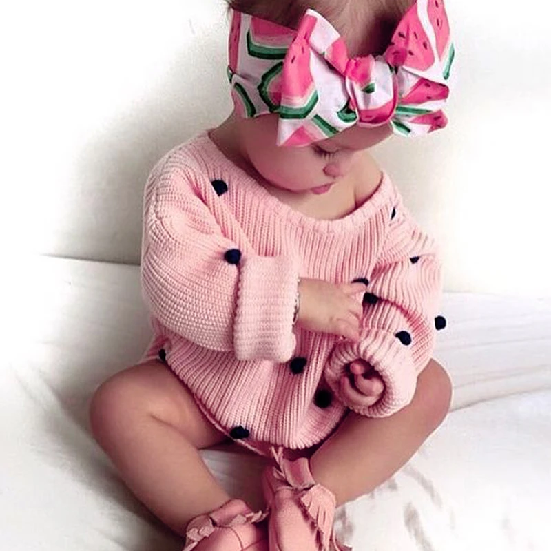 CieiK Baby Girl Knitted Sweaters For Kids Black Dot 2018 Spring Newborn Cute Cardigan Winter Children Clothing Infant Pullover (20)