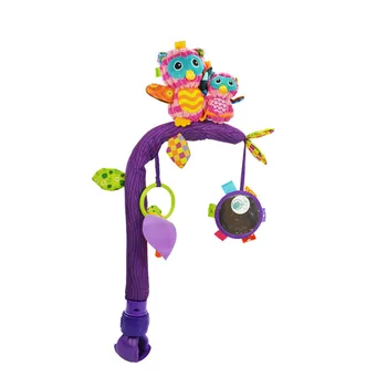

Baby Bell Rattles Stroller Bumper Crib Bedding Toy 12 Months Handing Ring Bar Crib Cot Toys For Newborn Babies Owl Infant Toy