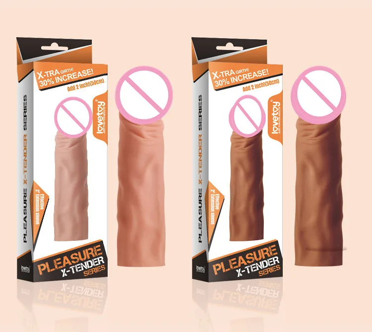 Lovetoy 7.5 inch Realistic Penis Sleeve Reusable Condom Dildo Enlargement Simulation Penis extension Enlargers Sex toy for men 5 Lovetoy 7.5 inch Realistic Penis Sleeve Reusable Condom Dildo Enlargement Simulation Penis extension Enlargers Sex toy for men 5