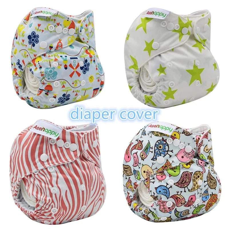 

Baby Washable Reusable Cloth Diaper Waterproof Adjustable Cloth Nappy Baby Cloth Diaper Cover With 1pc Microfiber Insert