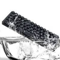 61 RGB LED backlit מקלדת Wired מכני קומפקט Portable Gaming מיני Waterproof מקלדת 61 מקשים Gateron Switchs עבור ה- Mac (5)
