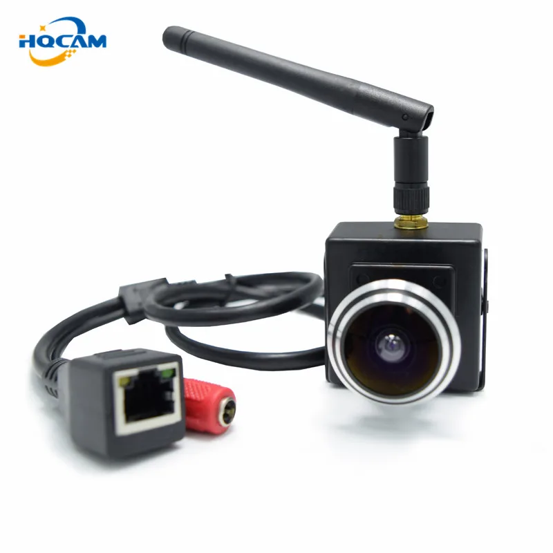 HQCAM CAMHI 720P Мини wifi IP камера беспроводная веб-камера, 1,78 мм широкоугольный объектив рыбий глаз поддержка SD карты для домашнего наблюдения в помещении