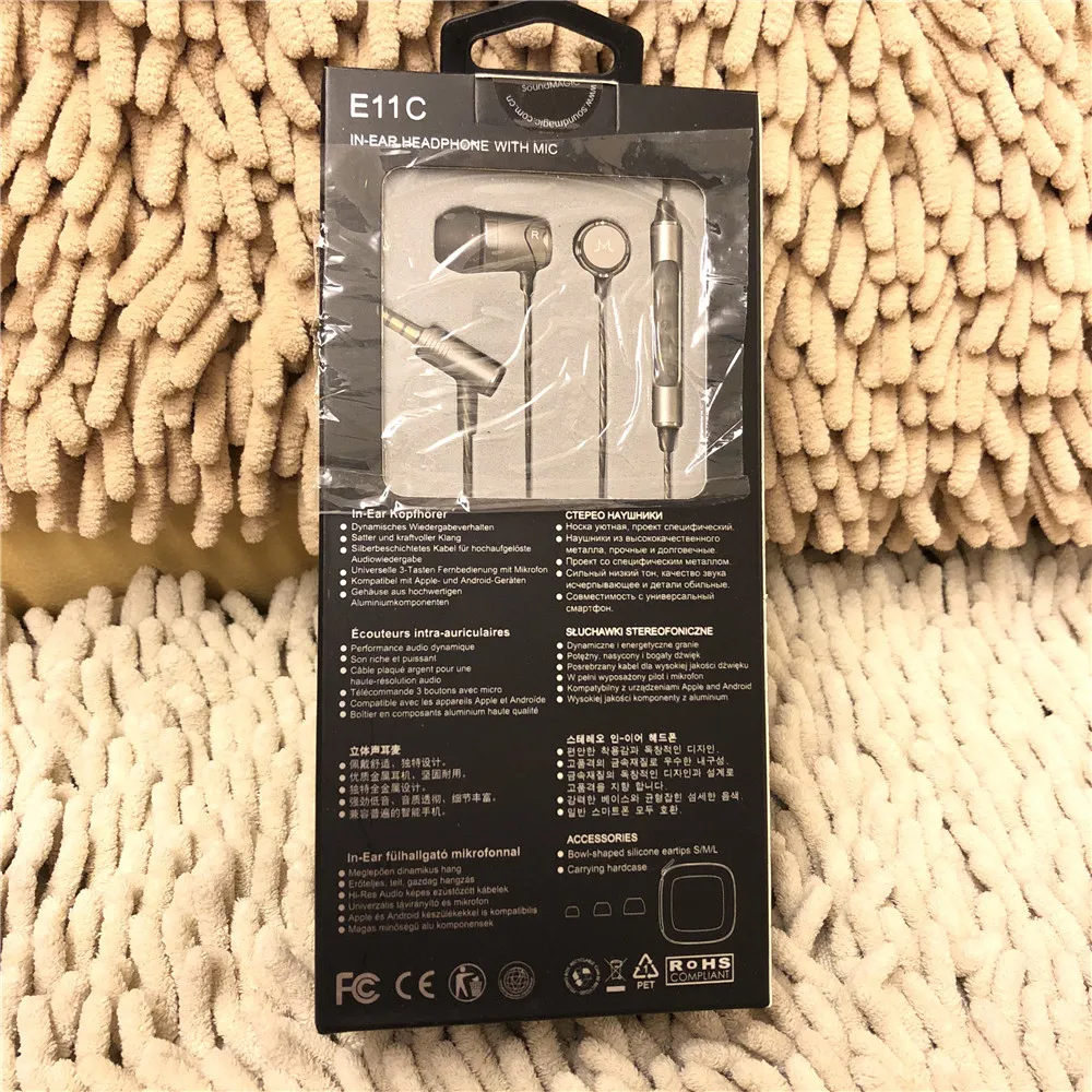 Soundmagic e11c isolamento de ruído in-ear fones