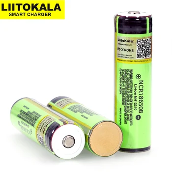 

Liitokala 4PCS 100% New Original 18650 3.7V 3400mah NCR18650B Lthium Battery protection board Suitable battery for flashlight