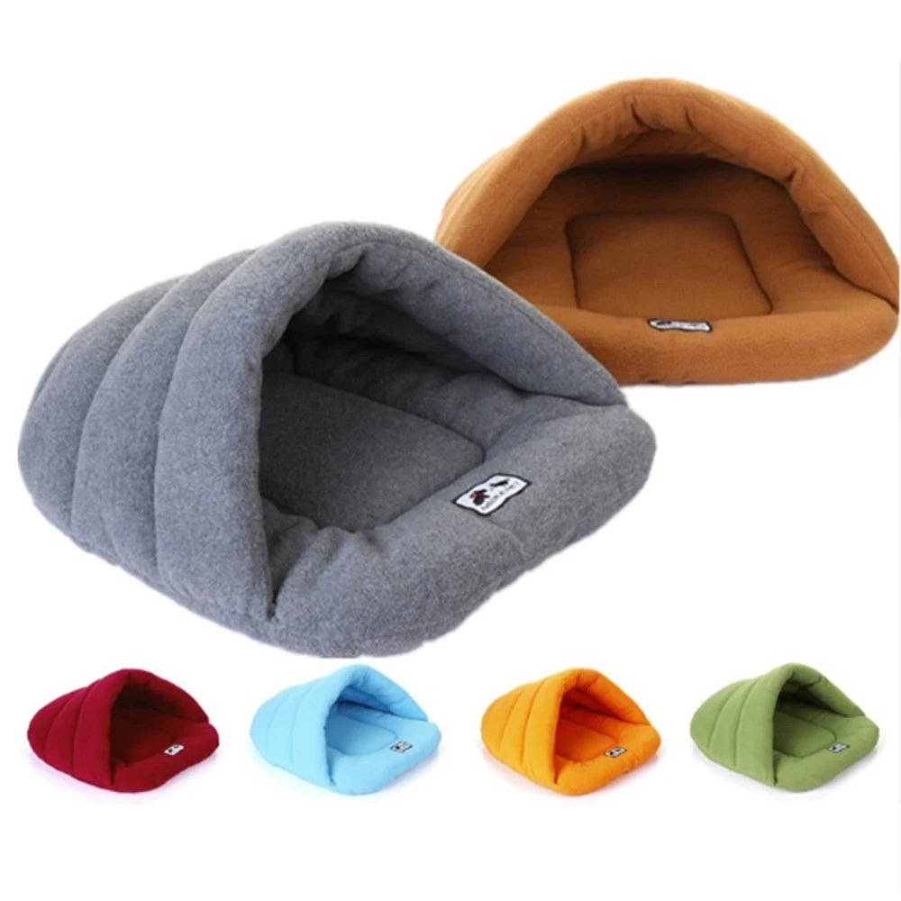 

Pet Cat Bed Small Dog Puppy Kennel Sofa Polar Fleece Material Bed Pet Mat Cat House Cat Sleeping Bag Warm Nest for Cats Dogs