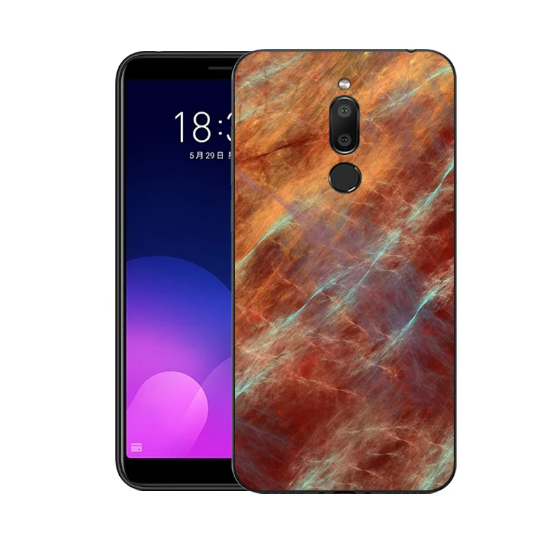 Чехол для телефона Meizu M6T черный защитный чехол из ТПУ Мягкая силиконовая задняя