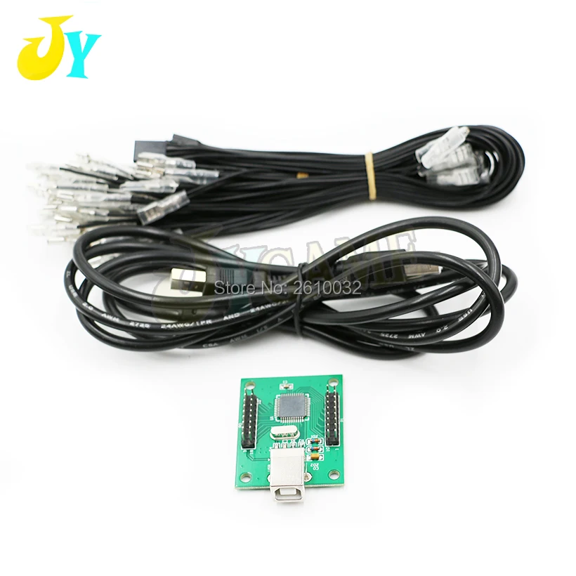 DIY 2 игрока USB Jamma аркадный контроллер/Поддержка PS3 PC Raspberry Pi | Спорт и развлечения