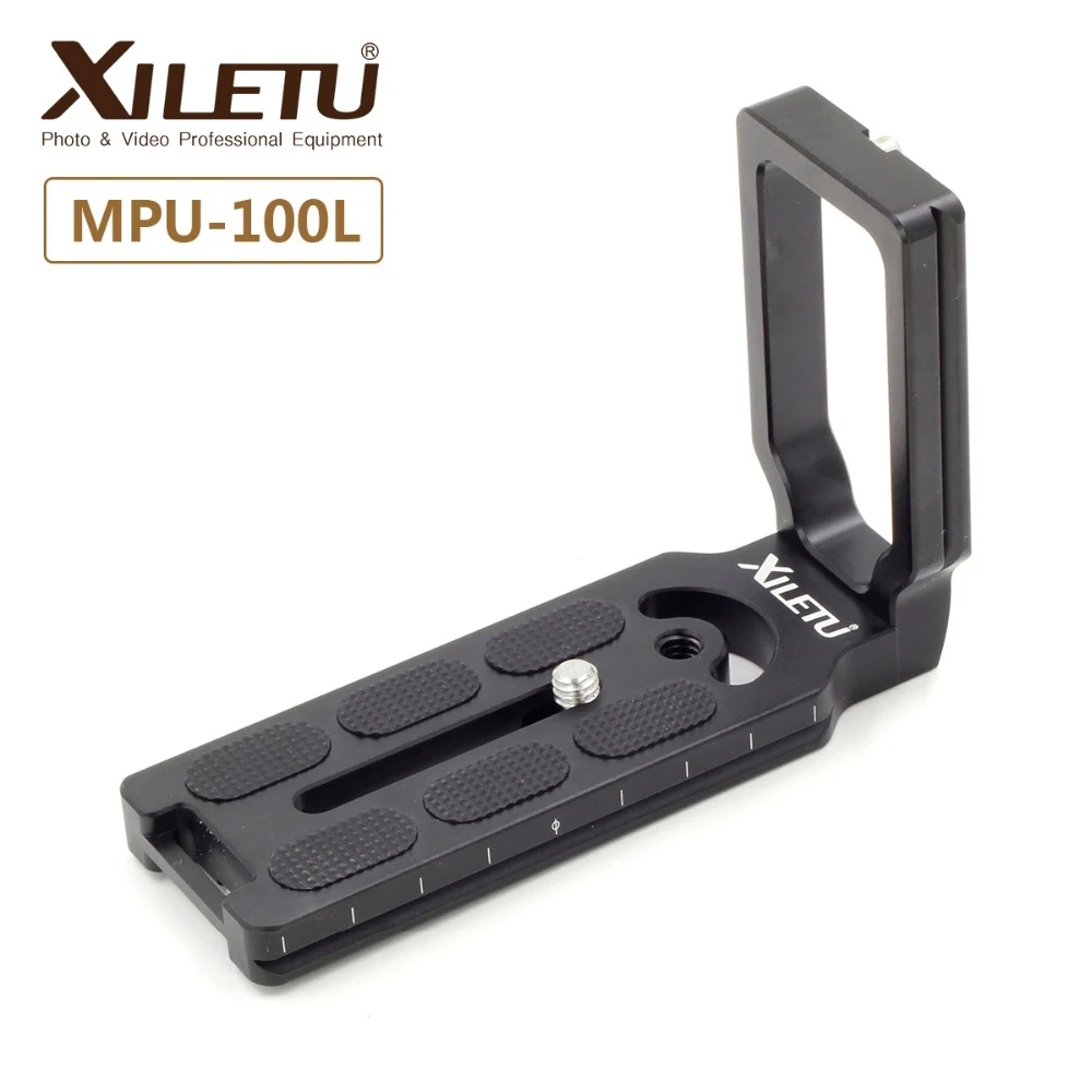 XILETU MPU-100L Универсальный L Тип быстросъемная пластина Монтажный кронштейн ручка для камер штатив шаровая Головка с Arca swiss