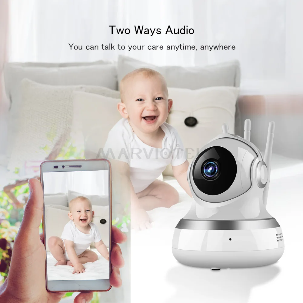 1080P Wi Fi IP камера Беспроводное видеонаблюдение Домашняя безопасность мини с