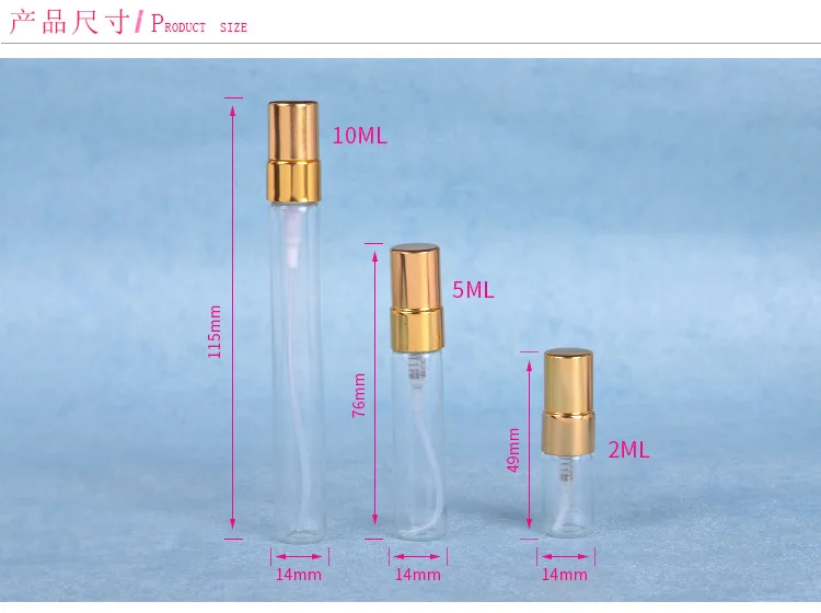 MUB-2 мл 5 мл 10 мл(10 шт./лот) флакон духов с колпачок насоса для опрыскивания пустой парфюм стеклянный распылитель для бутылок многоразовые бутылки