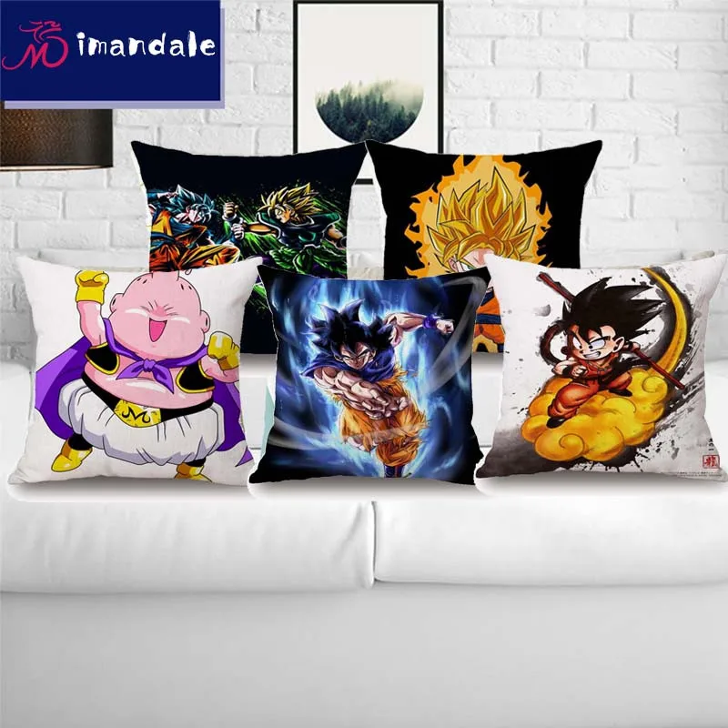 18 дюймов Dradon Ball Z печать дома декоративные чехлы на подушку Гоку Печать наволочка