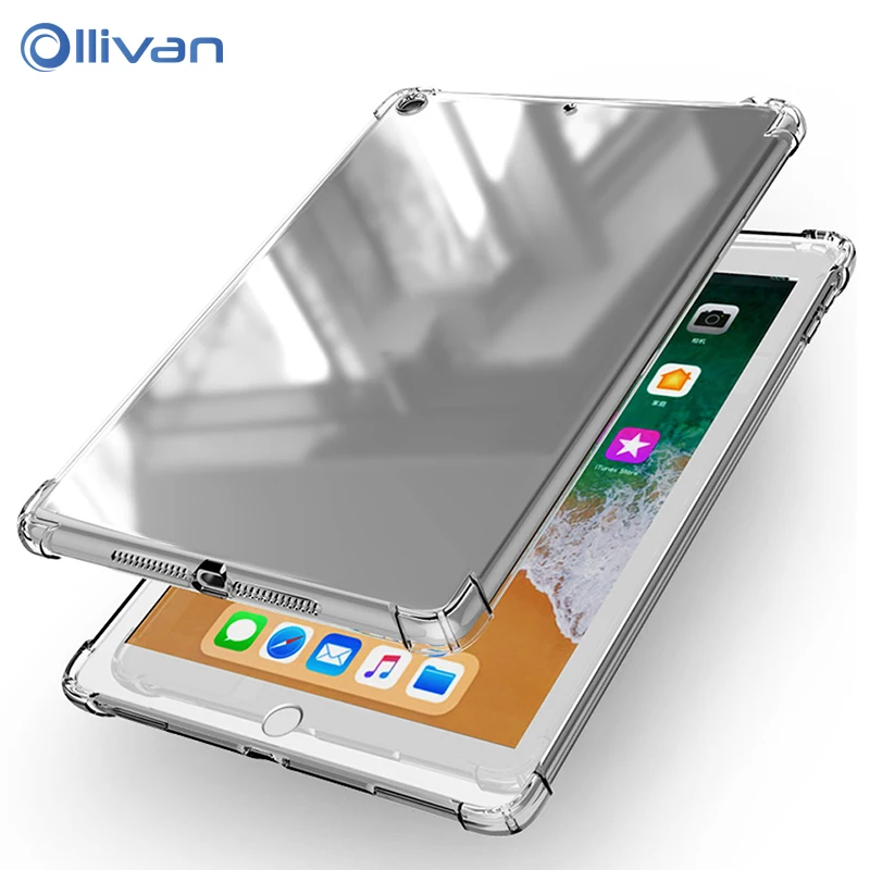 Силиконовый чехол OLLIVAN для iPad Air 2 прозрачный мягкий чехол из ТПУ для iPad 9,7 2017 2018 чехол для планшета для iPad 2/3/4