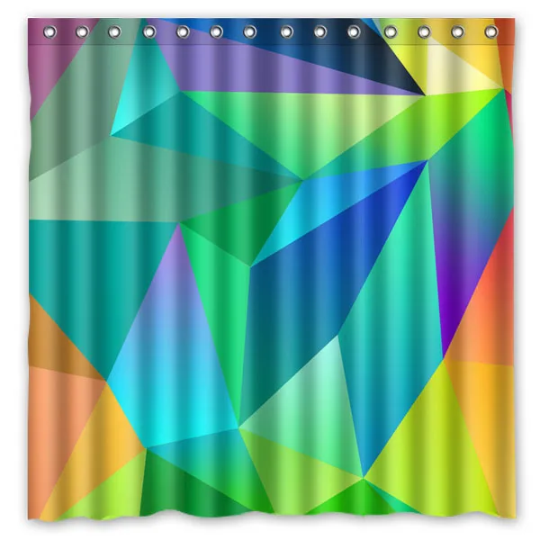 

Abstract Geometric shower curtain personalized badkamer gordijn drop shipping polyester waterproof shower curtain 71*71 inch