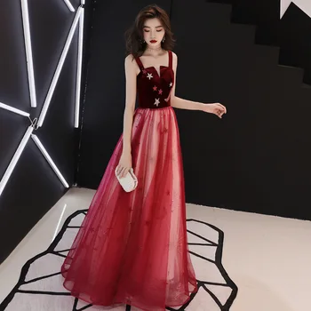 

Modern Evening Dresses Two-toned Floor Length Formal Ball Gowns Red Carpet Women Formal Suit Evening Dress vestidos de festa