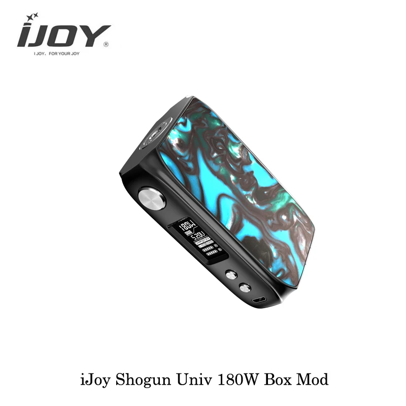  In Stock iJoy Shogun Univ 180W Box Mod Powered By Dual 18650 Battery UNIV Chip-Set Mod Box electron