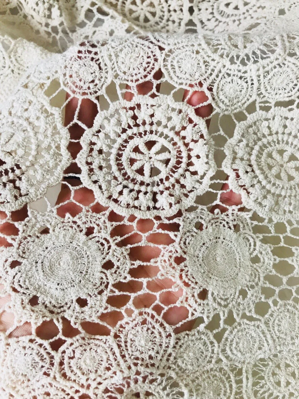 Beige Cotton Lace Fabric, Embroidered Lace Fabric, cotton fabric lace,  wedding table cloth - AliExpress