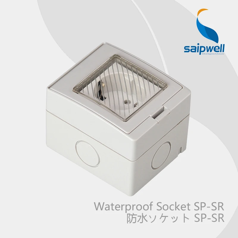 

Saipwell Electrical Plugs & Sockets electric socket waterproof IP55 With CE Certificate Germany Style (SP-SR)