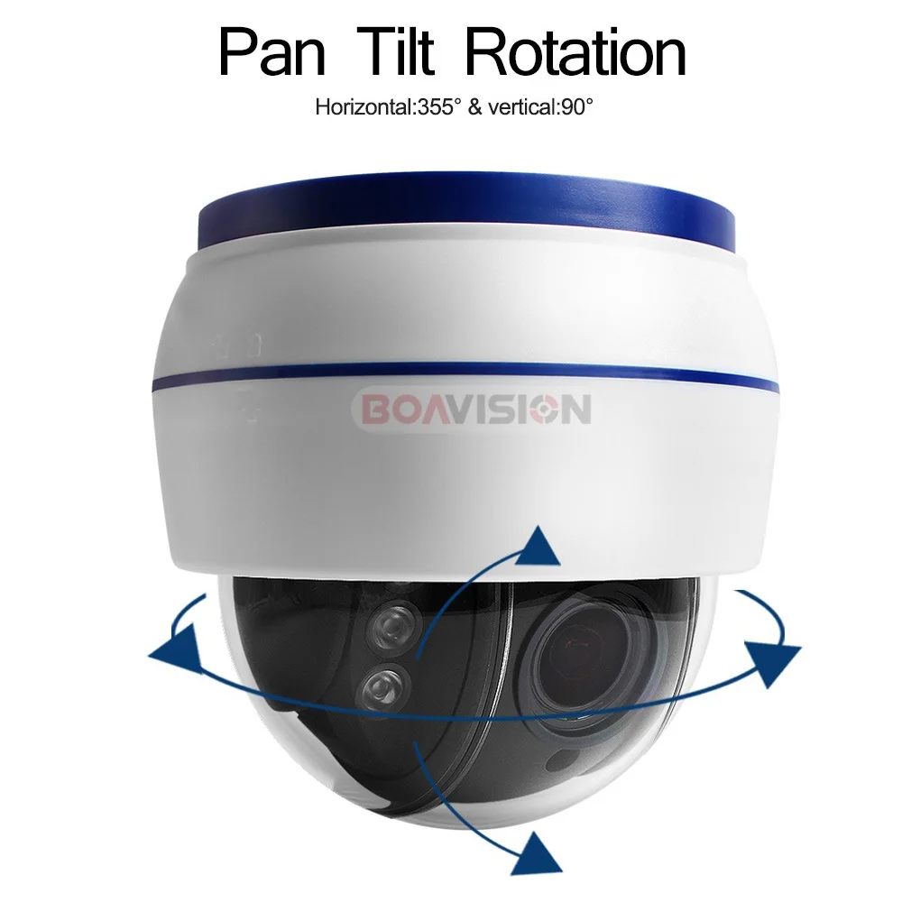  HD 1080P Wireless PTZ IP Camera Wifi CCTV Speed Dome Camera Onvif 5X Optical Zoom Indoor Audio SD C - 32832620726