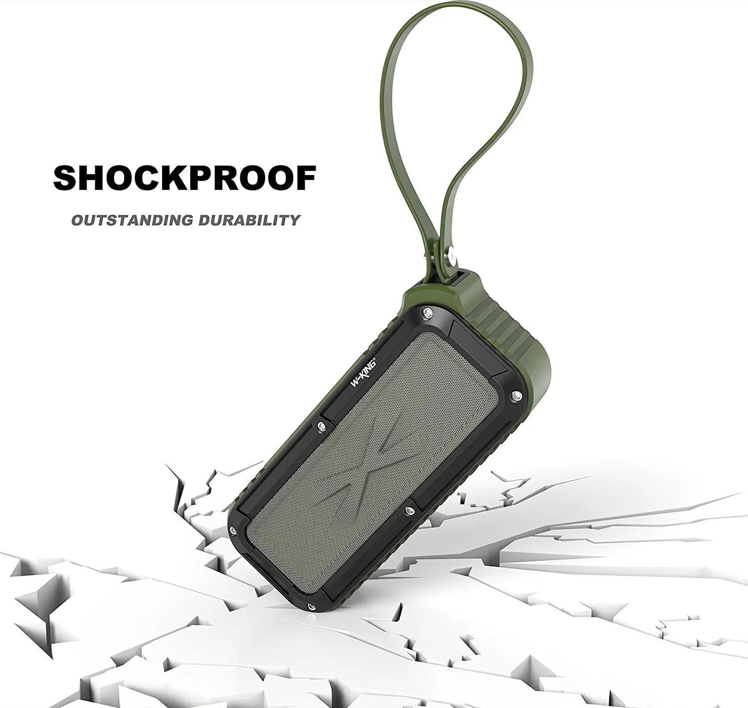 Портативная Водонепроницаемая Bluetooth Колонка W King S20 беспроводной динамик с