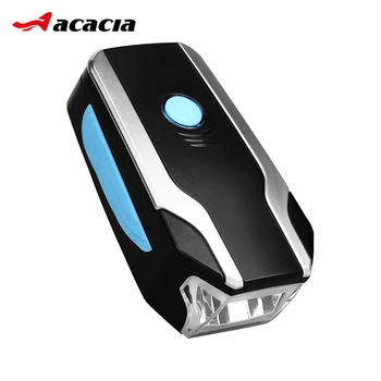 

Waterproof 120DB USB Rechargeable Bike Five Tones Horn Alarm Anti-thef Bicycle Electuc Bell with Light Three Lighting Modes