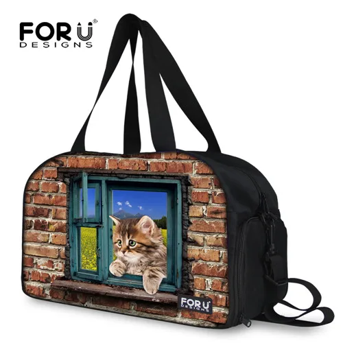 FORUDESIGNS/Женская многофункциональная сумка для йоги с принтом животных, спортивные сумки, водонепроницаемый груз баскетбольный спортзал, сумка на одно плечо - Цвет: CA4865T