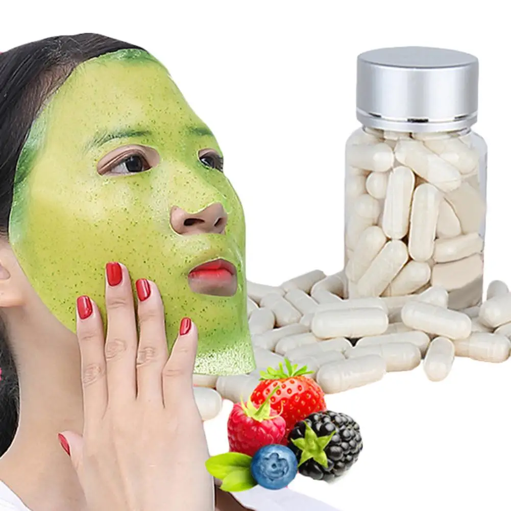 

Collagen Active Peptide Crystal Mask Powder Hydrating Transparent Jelly Mask Anti Aging Rejuvenation Shrink Pore Capsule Mask