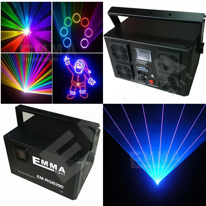 

50kpps Galvo Scanner full color Laser Light Show Projector. 7000mw RGB Laser display system dmx sd card ilda