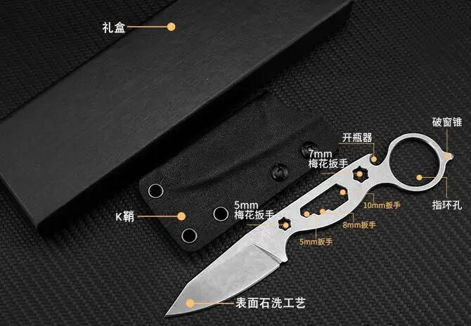 Мини тактические ножи с фиксированным лезвием, Recon Tanto карманный нож ABS оболочка, инструменты для охоты, EDC для выживания ножи высокого качества