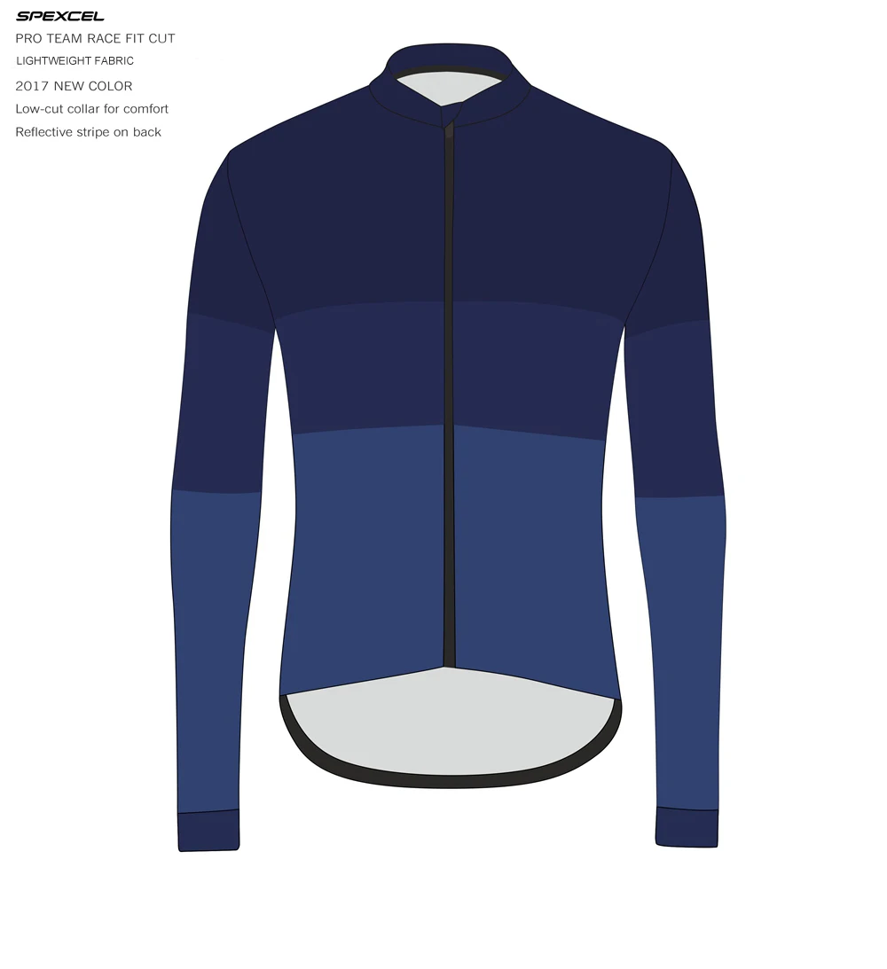 

2017 Spexcel New Spring Collision color Lightweight performance fabric Spring long seleve cycling jersey pro team cycling gea
