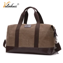 Valenkuci, Холщовая Сумка для мужчин, большая вместительность, мужские сумки на плечо, для улицы, для путешествий, Портативная сумка, мессенджер, сумки через плечо, bolsa